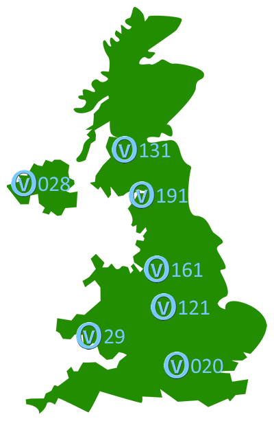 Your Choice of telephone area codes